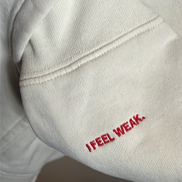 You Matter Embroidered Unisex Solid Eggshell Pullover Sweatshirt Hoodie - Picture 4 of 10